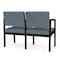 Lesro Lenox 2 Seat Tandem Seating W/ No Center Arm, 43.5 in W 24.5 in L 32 in H LS2101 - alternate 3